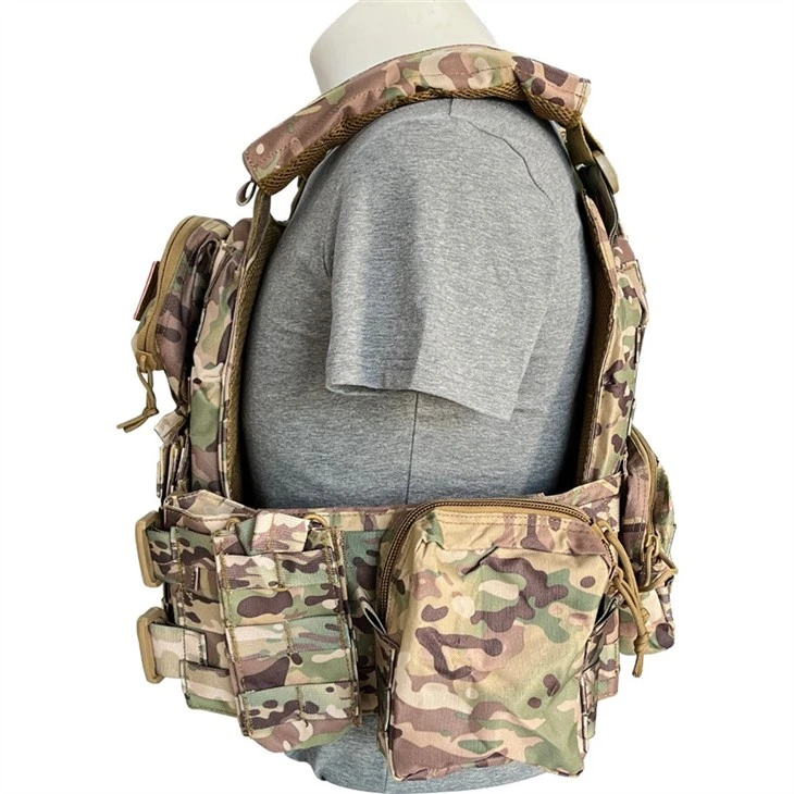 Tactical Molle Quick Release Buckles Vest With Side Cummerbund Pouches